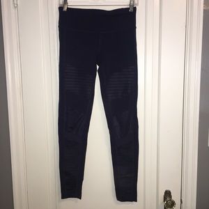 ALO Navy Moto Legging